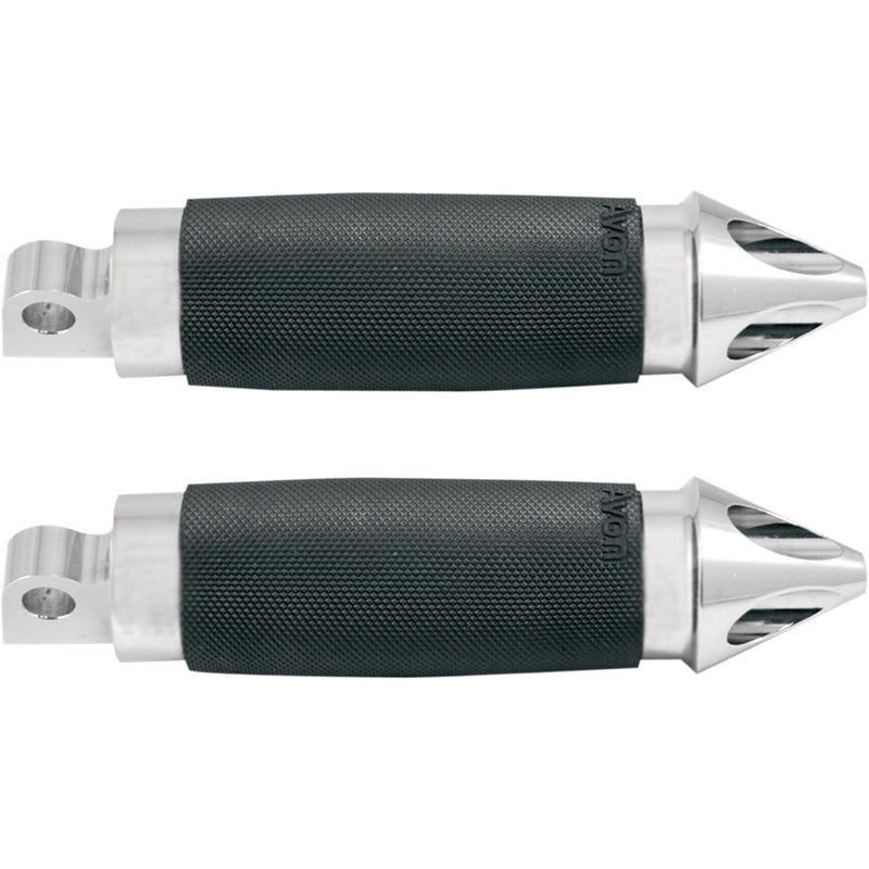 AVON GRIPS 1620-0736 FP-CC-85-CH-SPI Male-Mount Footpegs Footpegs - Custom Spike - Chrome
