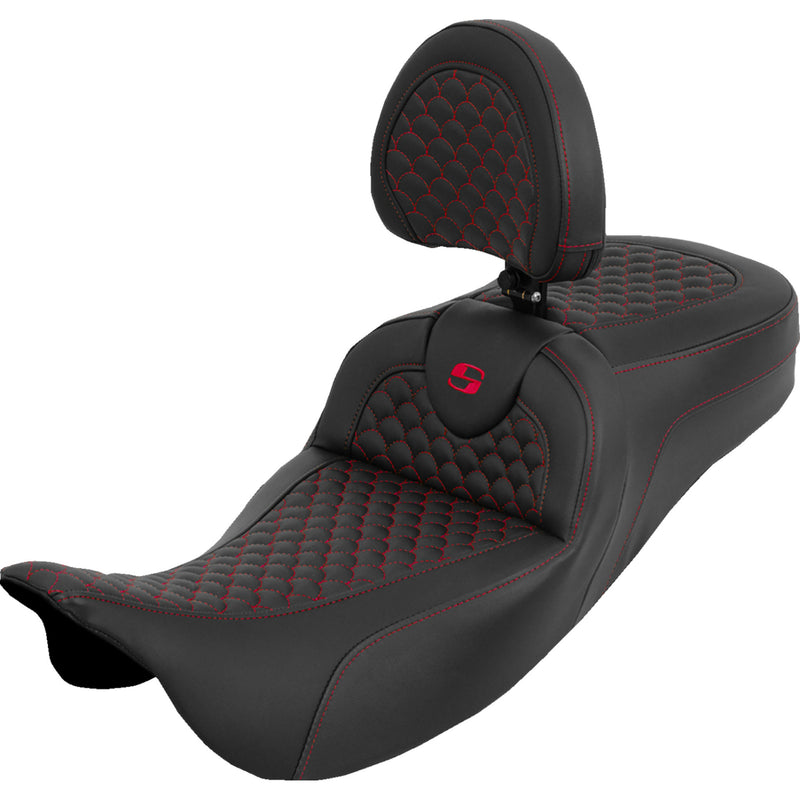 Saddlemen Roadsofa™ Seat - 808-07B-209B4 For Harley Touring 2008-2025