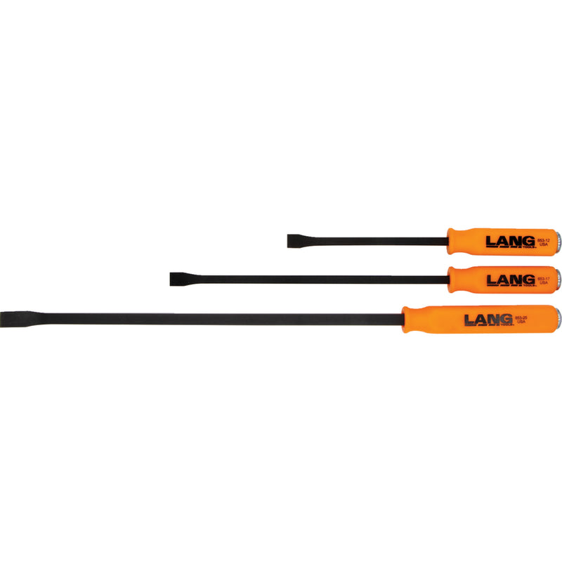 LANG TOOLS 3850-0629 853-3ST Curved Pry Bar with Striking Handle Set Pry Bar with Striking Handle - Curved Tip - Set