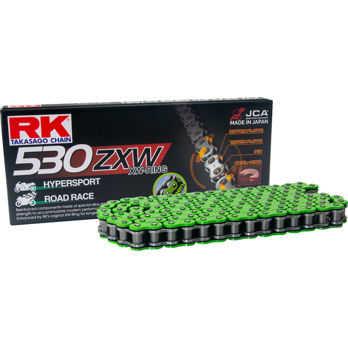 RK 1223-1944 MM530ZXW-170 530 ZXW Chain 530 ZXW - Drive Chain - 170 Links - Green