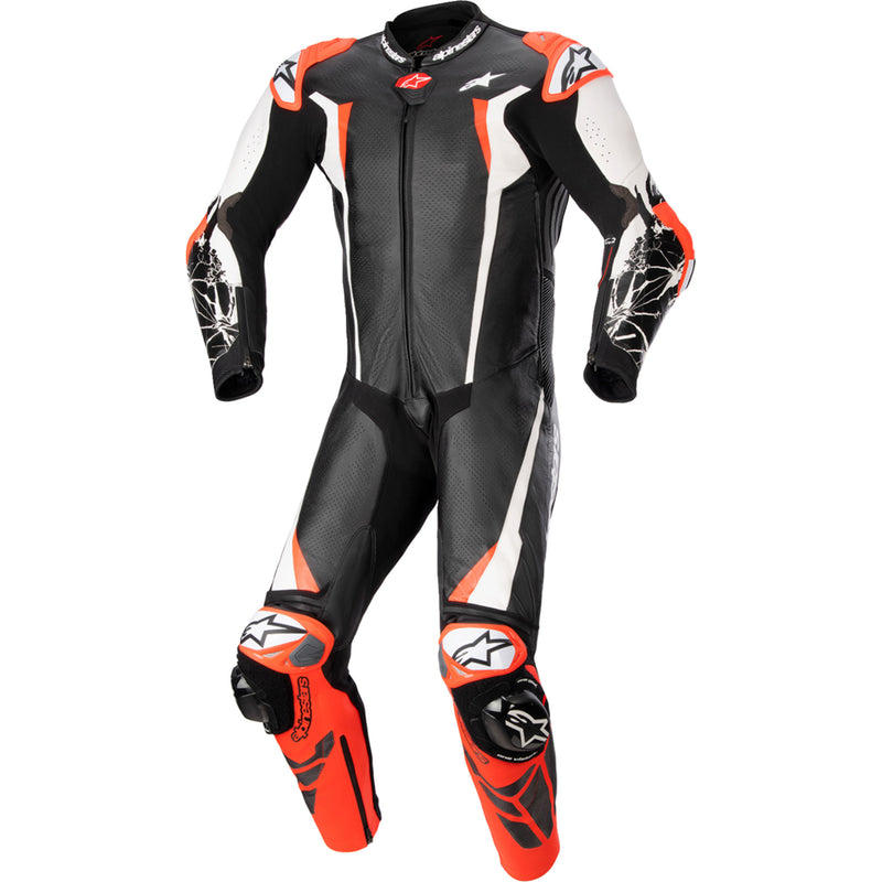 ALPINESTARS 2801-1571 3156323123158 Racing Absolute v2 1-Piece Leather Suit black/white/red fluo - us 48 / eu 58