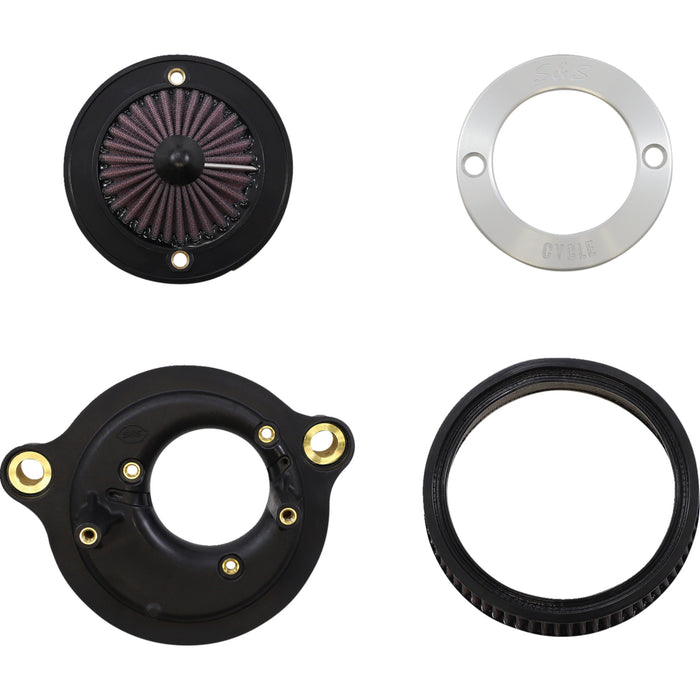 S&S CYCLE 1010-2958 170-0714A Air Stinger Stealth Air Cleaner Kit - Chrome Ring