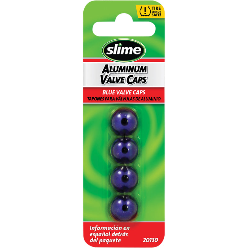 SLIME 0361-0073 20130 Valve Stem Cap s - blue - 4 pack