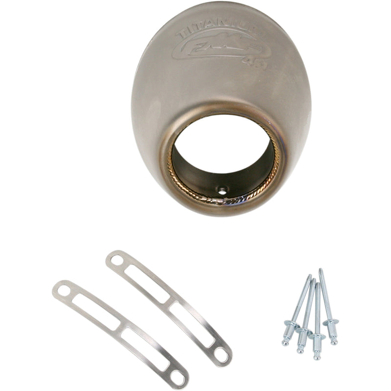 FMF 1860-0503 040637 Replacement Rear Cone Cap End Cap - Titanium - Factory 4.1