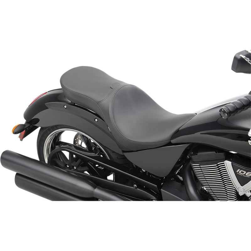 DRAG SPECIALTIES Ez Glide II™ Backrest Compatible Low-Profile Leather Touring Seat Driver's - Vegas