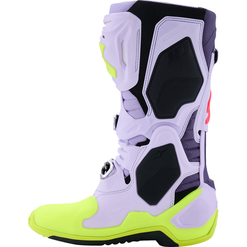 ALPINESTARS Tech 10 Supervented Boots Purple/Fluorescent - Yellow/Diva Pink US / EU