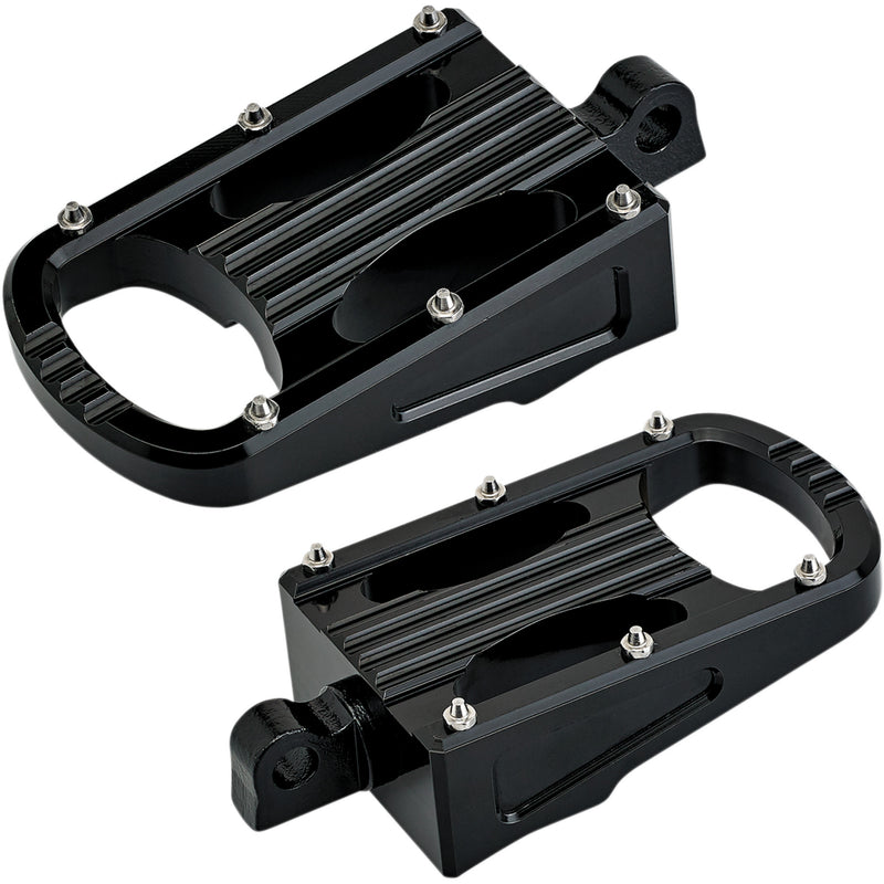 Biltwell Punisher Footpeg Black Xl - 7006-203-01 For Harley 2008-2019