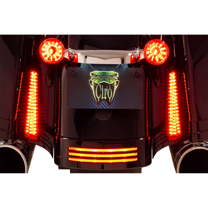 CIRO 2040-2681 40043 Filler Panel Lights - Red Lens - Red LEDs - Black