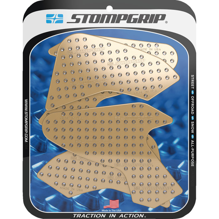 STOMPGRIP 4320-2859 55-10-0176C Volcano Profile Traction Pad Tank Grips Traction Pad Tank Grips - Volcano - Clear - F 900 R