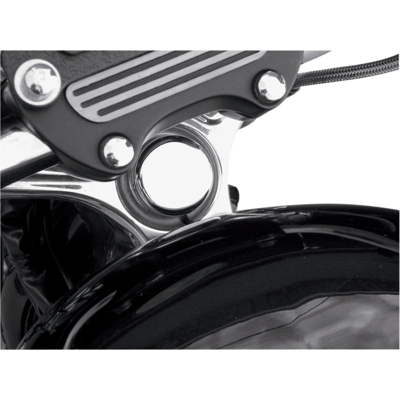 Drag Specialties Steering Stem Bolt Cover 39 Mm Chrome - 0410-0100 For Harley 1987-2017