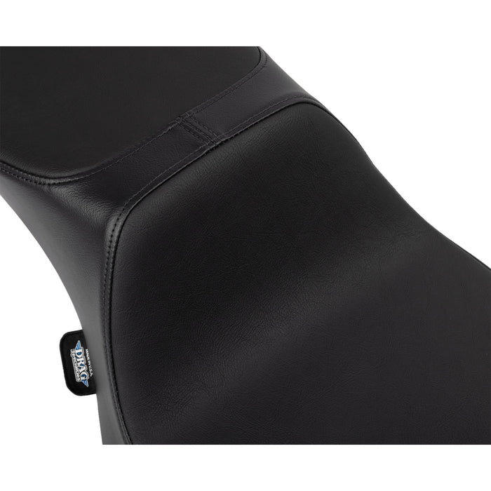 DRAG SPECIALTIES 0801-1940 Extended Reach 2-Up Predator Seat - Predator III 2-Up Seat - Extended Reach - Vinyl - Smooth - FLHX/FLTR '23-'24