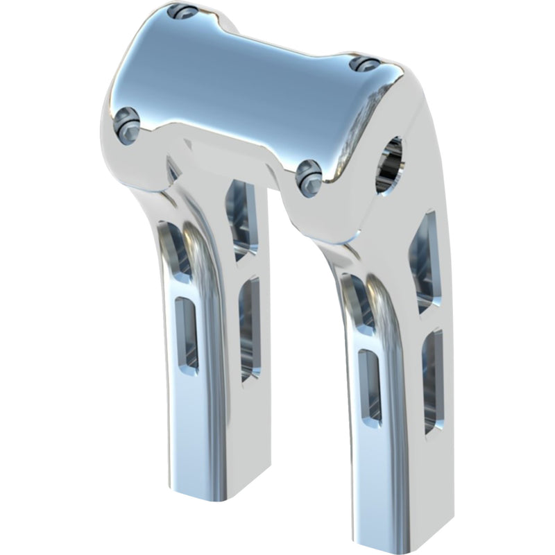 MAGNUM SHIELDING 0602-1624 3R-0408 Ghost Risers 1-1/4 clamp - 8" - chrome