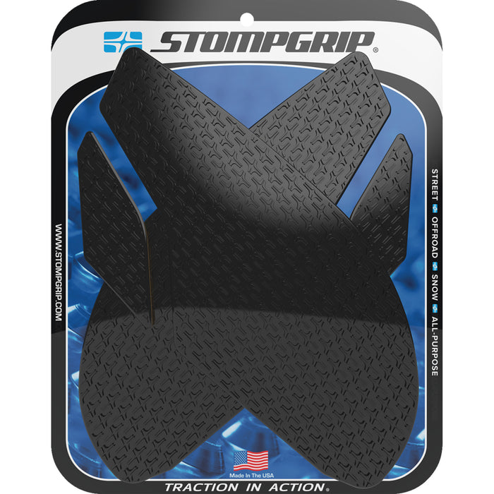 STOMPGRIP 4320-2643 55-14-0078B Icon Profile Traction Pad Tank Grips Traction Pad Tank Grips - Icon - Black - Triumph