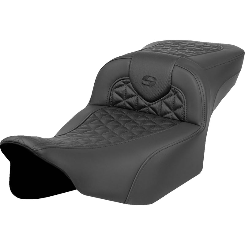 Saddlemen Extended Reach RoadSofa™ Tri Gripper Seat Without Backrest - 823-07-21100 For Harley Touring 2023-2026