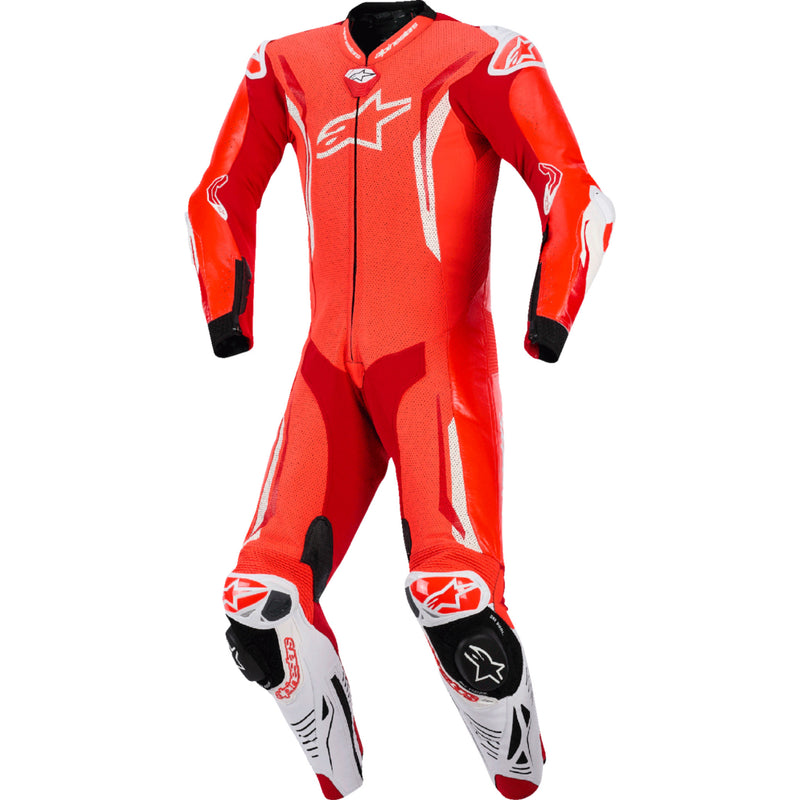 ALPINESTARS GP Tech v5 1-Piece Leather Suit Red - Fluo/Bright Red/White US / EU