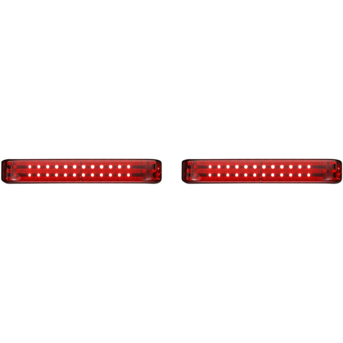 CUSTOM DYNAMICS 2040-2583 PB-SBSEQ-SS8-BR ProBEAM® LED Sequential BAGZ™ Saddlebag Lights - Black/Red