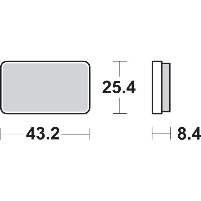 SBS 1721-1650 827ATS ATS All-Terrain Sintered Brake Pads Sintered Brake Pads - Arctic Cat