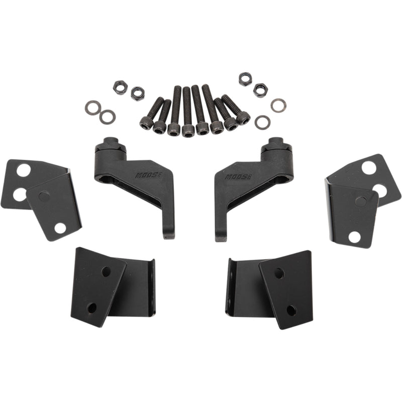 MOOSE OFFROAD 0640-1414 PVMIRKIT-1-MSE Side Mirror Adapter with Flat Mountable Option for Polaris Pro-Fit Roll Cages Adapters - Mirror - Black - Pro-Fit - Pair