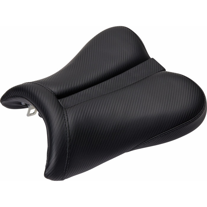 SADDLEMEN 0810-1014 0810-S019 Gel-Channel™ Track Carbon Fiber Sport Seat — Sport Gel Channel™ Track Carbon Fiber Sport Seat - Black - GSXR 600/750