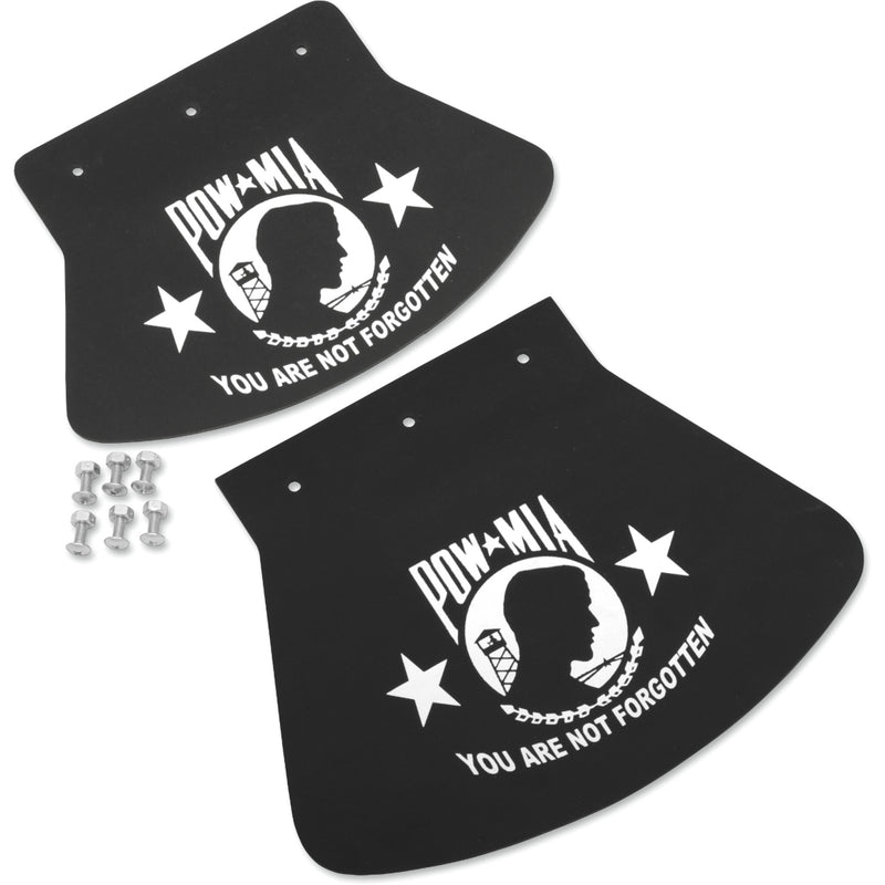 DRAG SPECIALTIES Mud Flap — POW-MIA - W x H