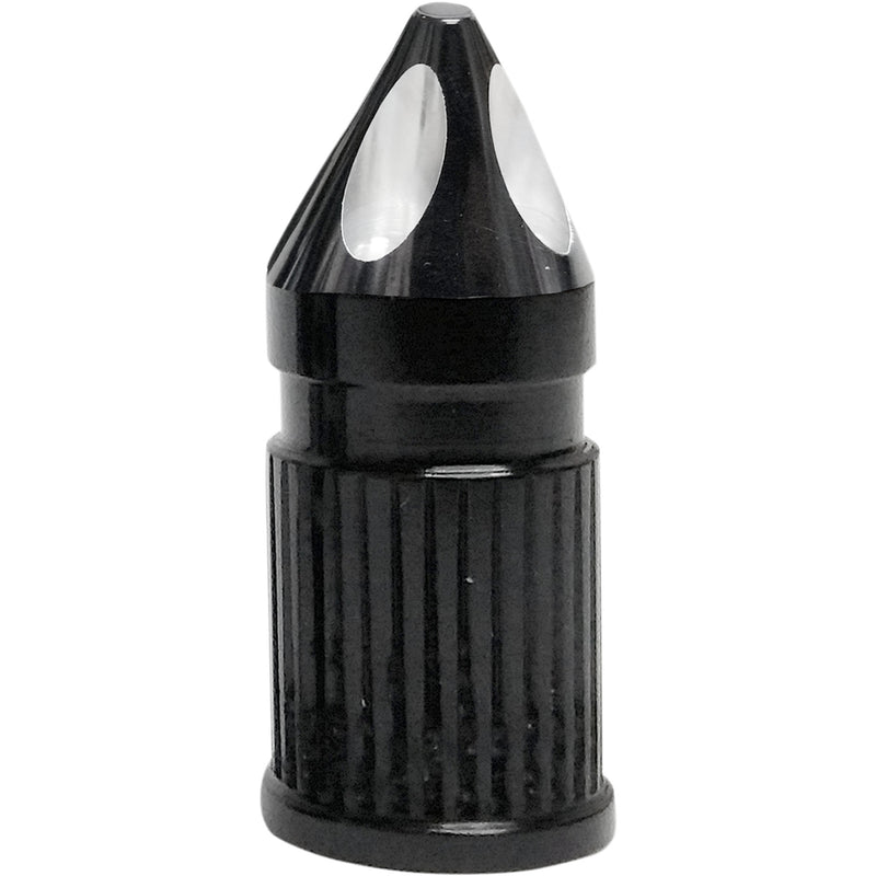 AVON GRIPS 0361-0077 SVC-308-ANO-SPK Spike Valve Stem Cap Valve Stem Cap - Spike - Black - Anodized