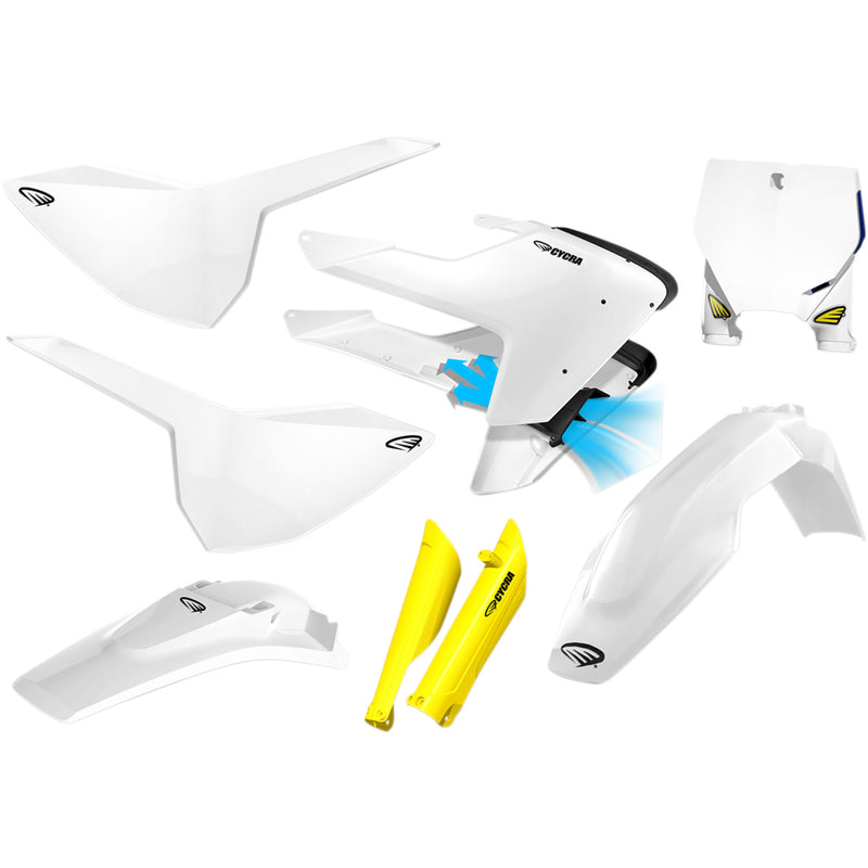 CYCRA 1403-2294 1CYC-9321-02 Powerflow Complete Body Kit Body Kit - Powerflow - OEM White/Yellow