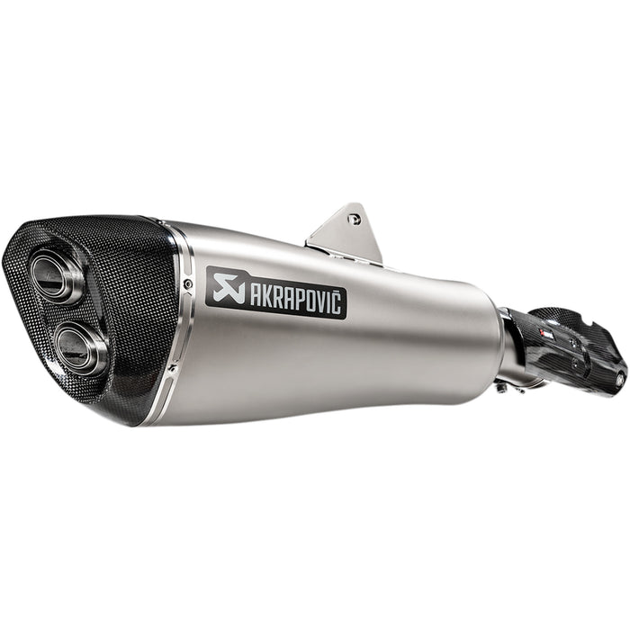 AKRAPOVIC 1811-3710 S-B12SO21-HALAGT Titanium Slip-On Line Muffler Titanium Muffler - R1250RT
