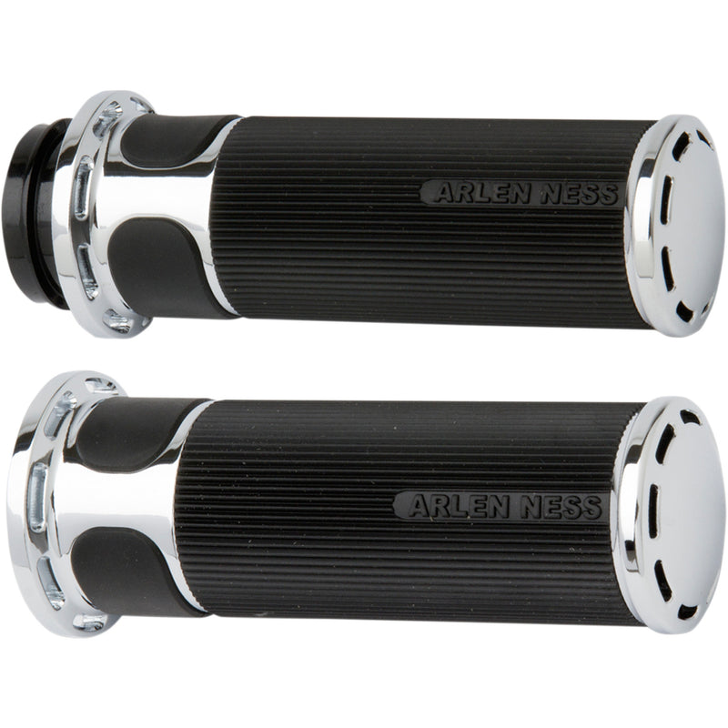 Arlen Ness Slot Track Fusion Grips - 07-302 For Harley Motorcycles 2008-2025