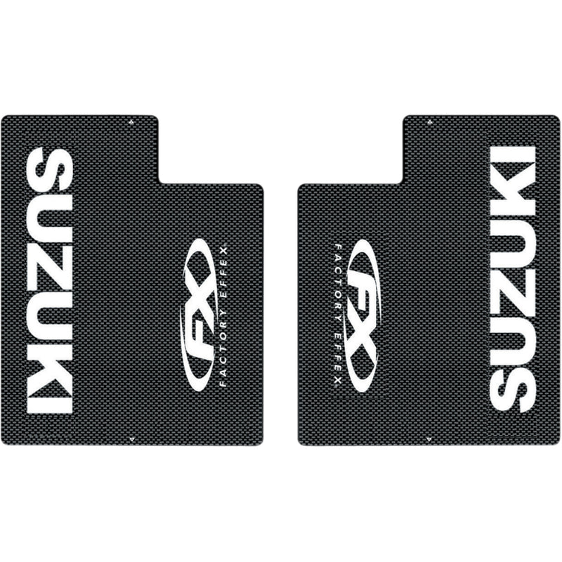 FACTORY EFFEX 4320-0382 08-38406 Full Wrap Carbon Fiber Fork Shields Carbon Fiber Fork Shield - Suzuki