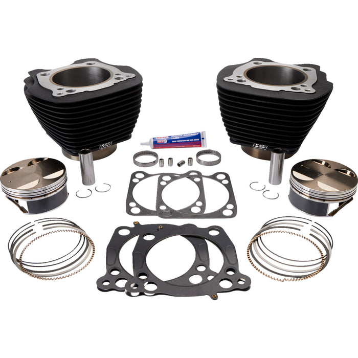 S&S CYCLE 0931-0833 910-0681 Big Bore Cylinder Kit - 124" Big Bore Cylinder Kit - M8 - Black