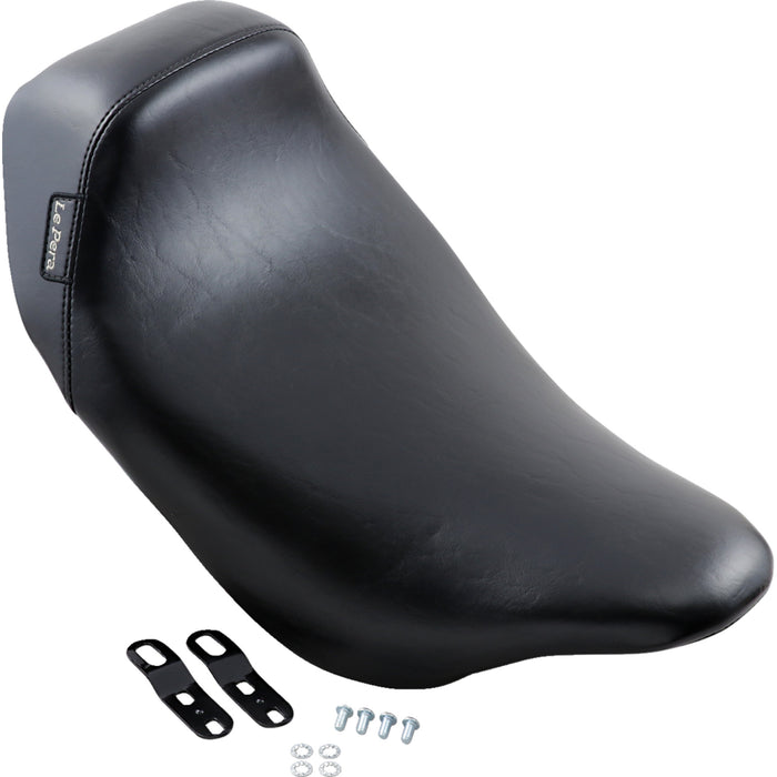 LE PERA 0801-0374 LK-005 Bare Bones Solo Seat - Smooth - Black - FL '08-'23