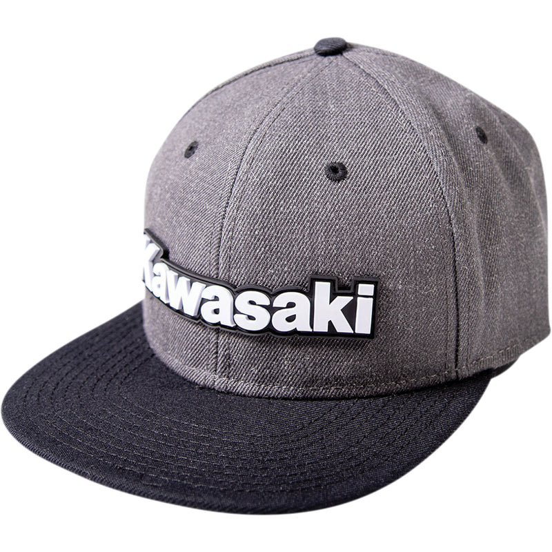 FACTORY EFFEX 2501-3540 24-86100 Kawasaki Bold Snapback Hat charcoal/black