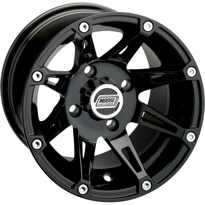 MOOSE OFFROAD 0230-0448 387MO127136GB4 387X Wheel Wheel - 387X - Front - Black - 12x7 - 4/136 - 4+3