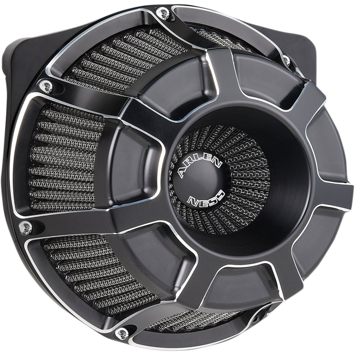 ARLEN NESS 1010-2090 18-919 Inverted Series Air Cleaner Kit — Beveled - Black