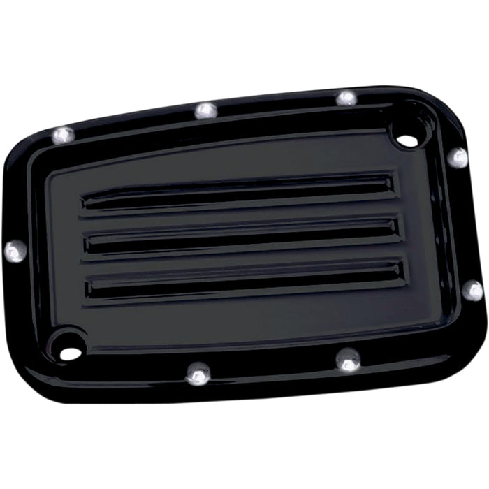 COVINGTONS 0610-0676 C1156-B Master Cylinder Cover - Master Cylinder Lid - Brake - Front - Dimpled - Black