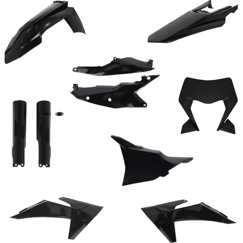 ACERBIS 1403-4438 2986550001 Replacement Plastic Kit Full Replacement Body Kit - Black - KTM