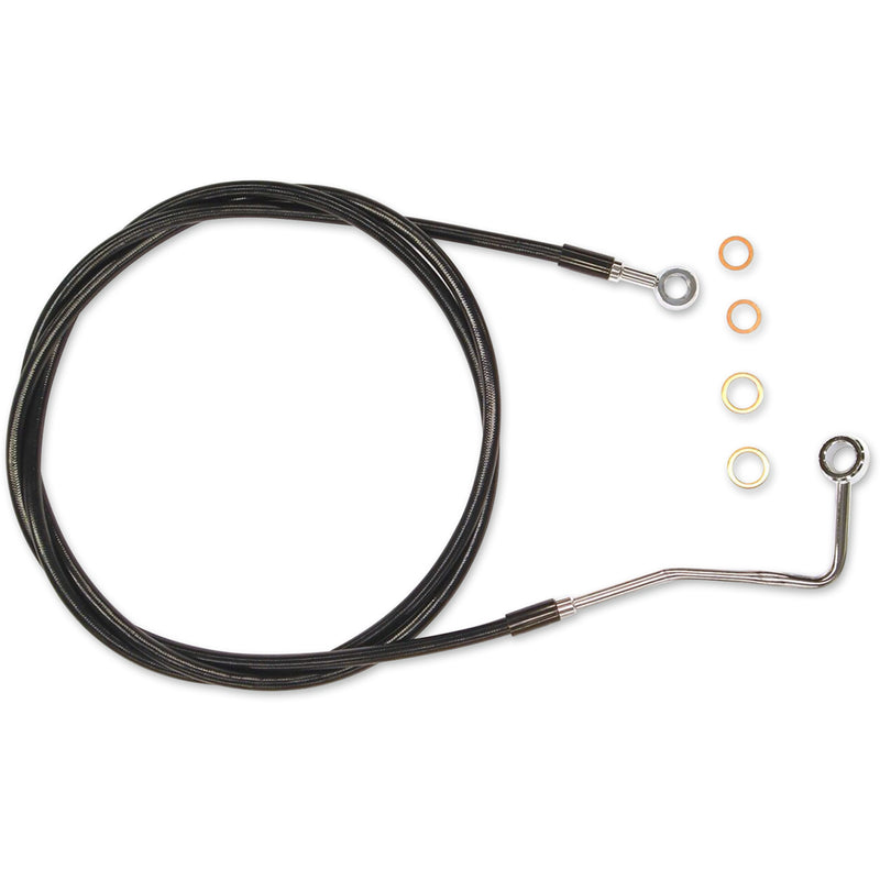 Magnum Shielding XR Stainless Upper Brake Line Upper XR Black - SBC1402-72 For Harley Touring 2014-2024