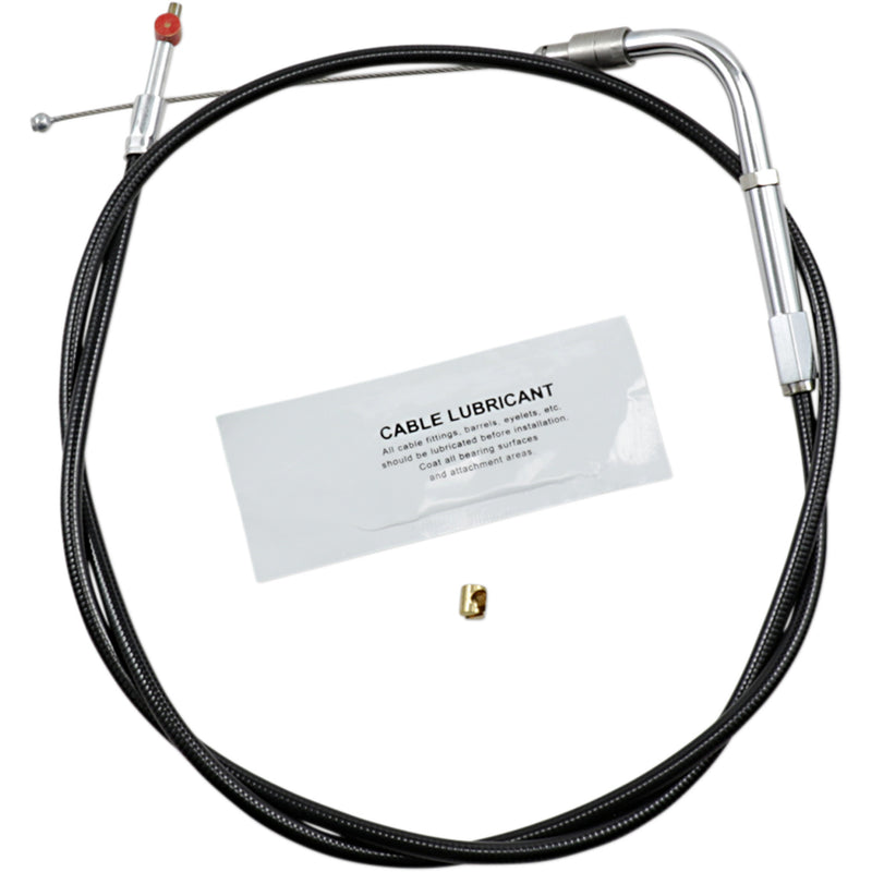 Barnett Black Vinyl Throttle Idle Cable 34" Length - 101-30-30048 For Harley Softail 2008-2015