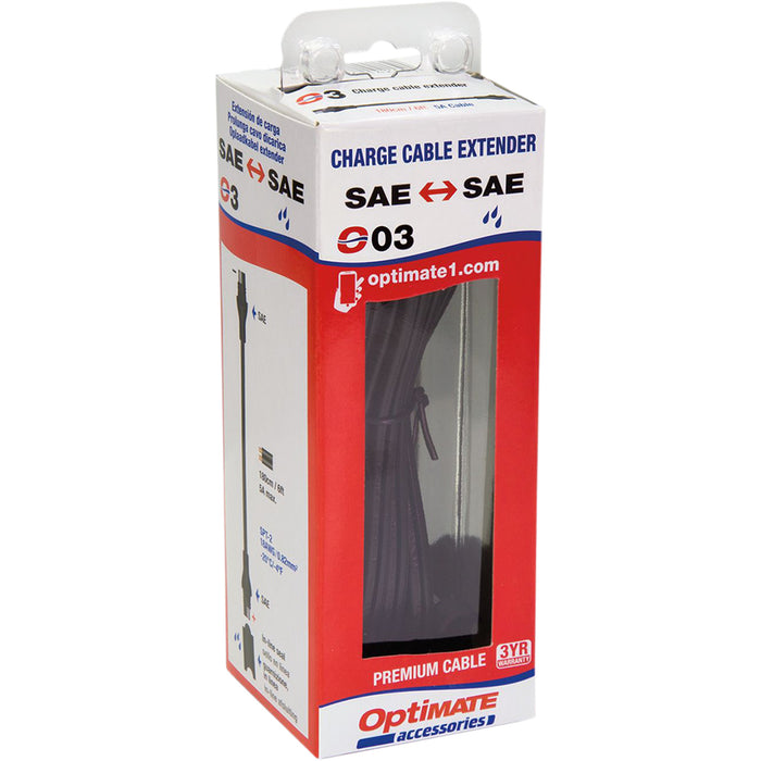 TECMATE 3807-0163 O-03 Charge Cable Extender 6' Extender - Charge Cable