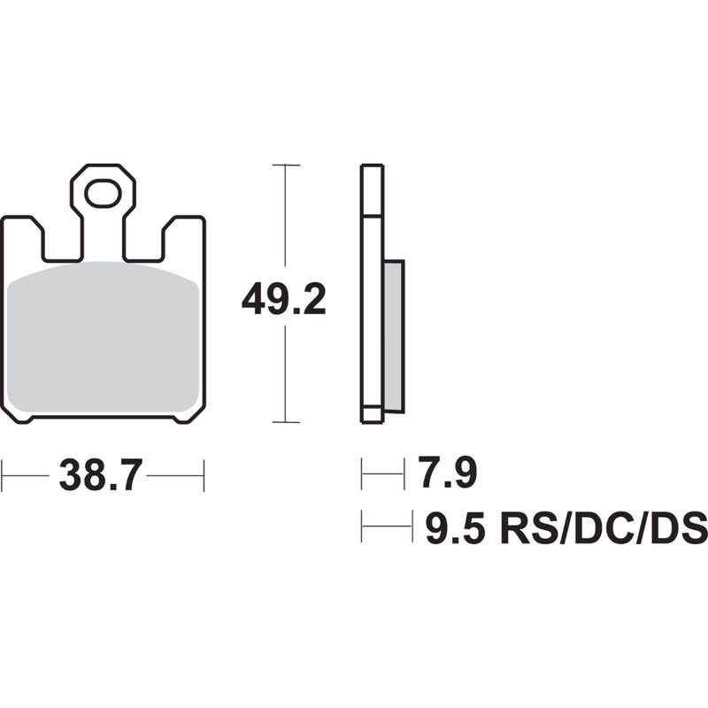 Sbs Brake Pad - 788HS Suzuki 1000 / Boulevard 2003