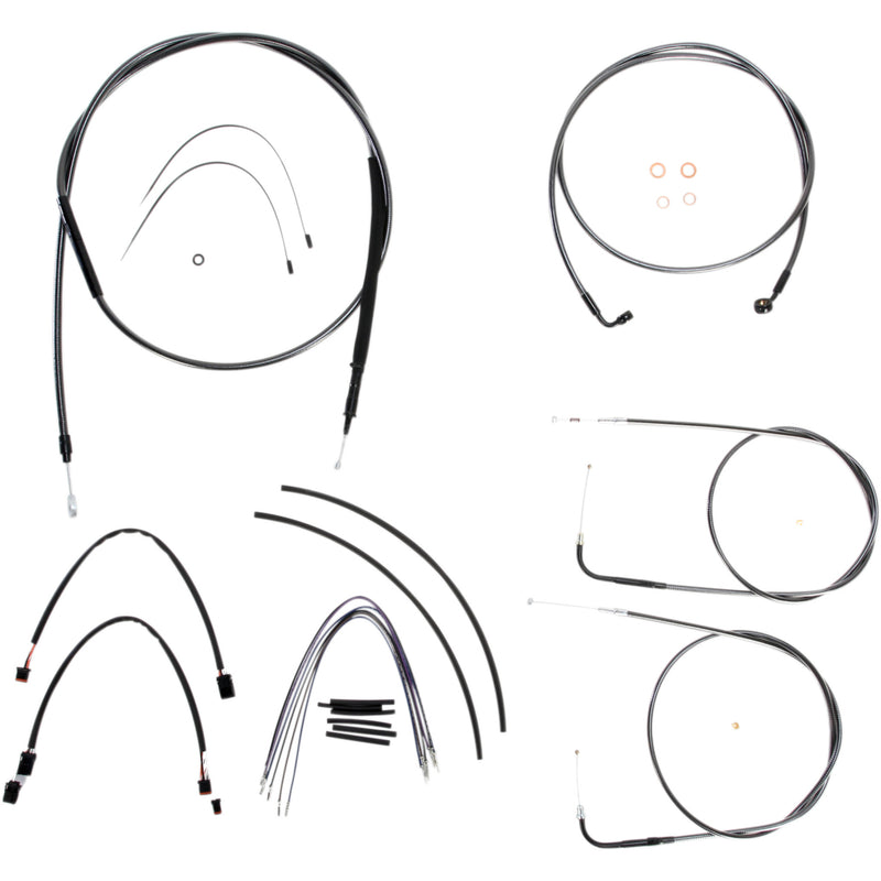 Magnum Shielding Cable Kit - 487172 For Harley Dyna 2012-2017
