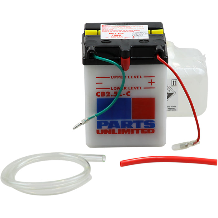 PARTS UNLIMITED 2113-0152 Heavy-Duty 12v Battery Kit Battery - YB2.5L-C