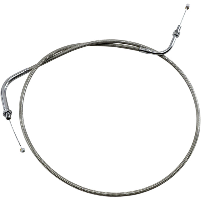 MOTION PRO 0650-0429 65-0275 Armor Coat Stainless Steel Throttle/Idle Cable for Cruisers push - yamaha