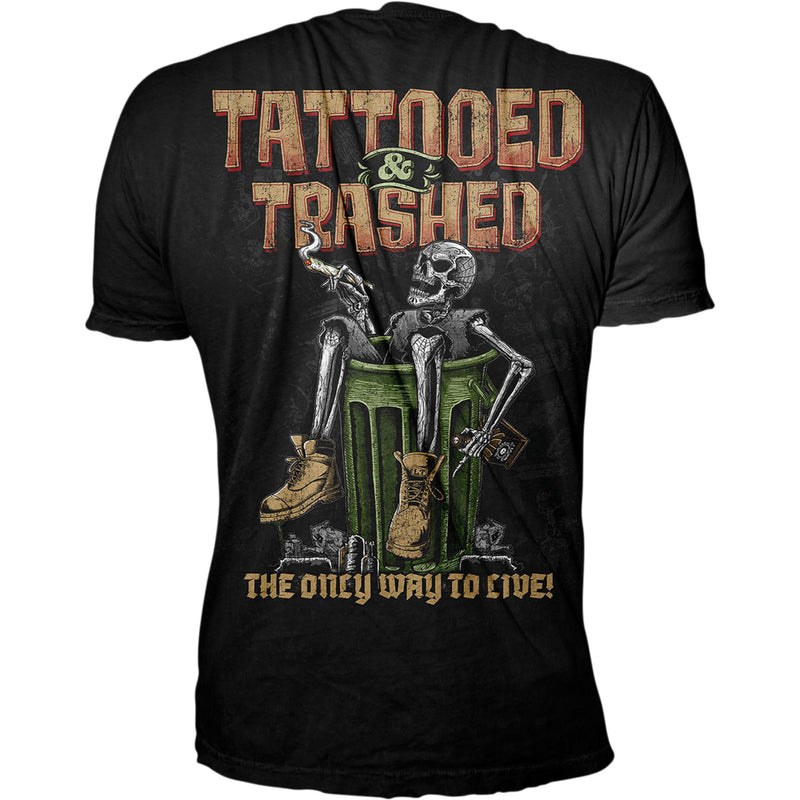 LETHAL THREAT 3030-21523 LT20892L Tattooed & Trashed T-Shirt black - large