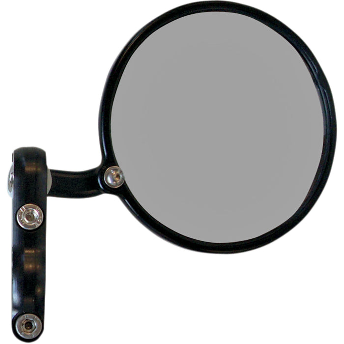 CRG 0640-0519 HS-100-R Hindsight Bar End Mirror — Hindsight Hindsight Bar End Mirror - Black