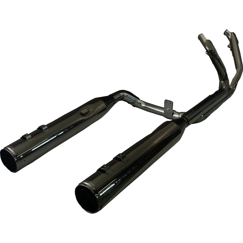 Khrome Werks Dominator-SR 2-Into-1-Into-2 Exhaust System - 201830-SR For Harley Touring 2009-2016