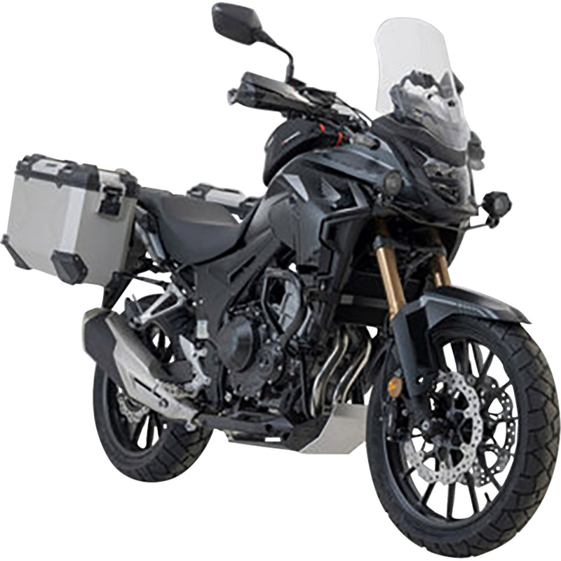 SW-MOTECH 3580-0400 KFT.01.400.70001/S TRAX ADV Aluminum Case System silver - honda cb/cbr/nx 500 '13-'24