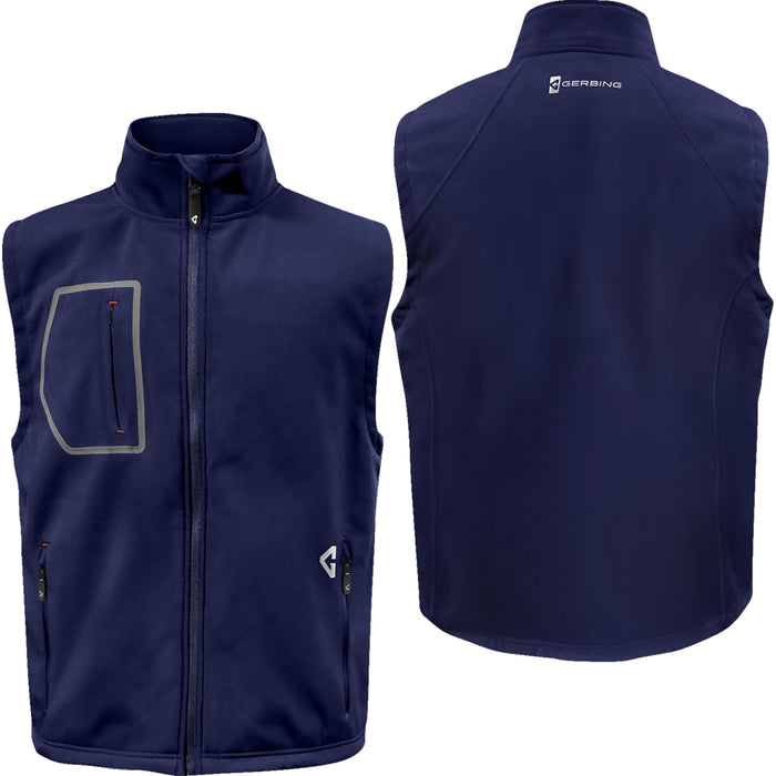 GERBING HEATED CLOTHING 2830-0715 GERTVST7VMNS 7V Torrid Softshell Heated Vest 2.0 navy - small
