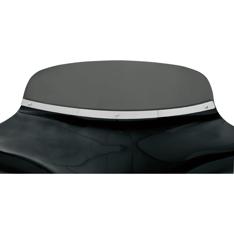 MEMPHIS SHADES 2350-0119 MEM0917 Slotted Stainless Steel Batwing Fairing Trim Fairing Windshield Trim - Stainless Steel - Polished - Slotted