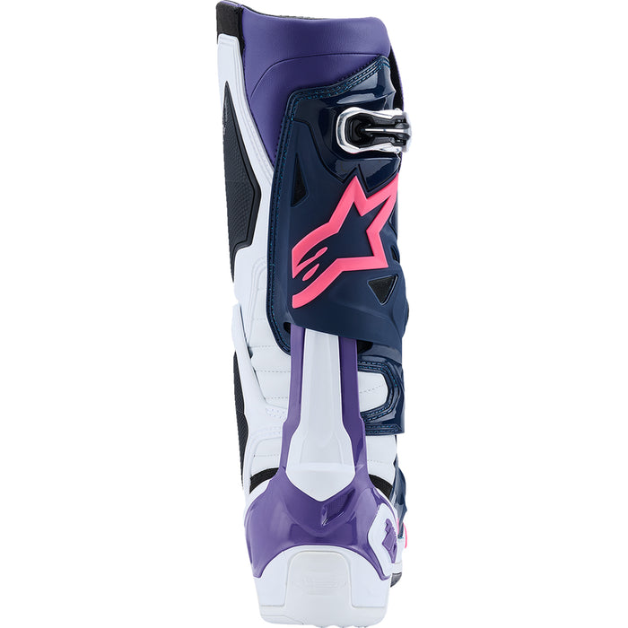 ALPINESTARS Tech 10 Boots White/Violet/Navy/Pink - Fluorescent US